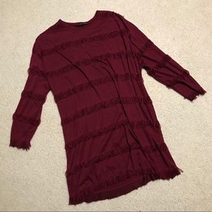 Zara Fringe Dress NWOT